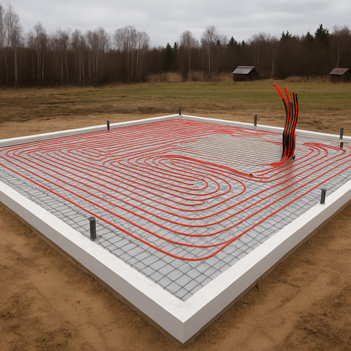 УШП с тёплыми полами 10×12